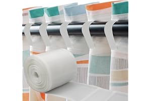 Hyakoz Fettuccia per Tende 10M*10CM Nastro Arricciato per Tende Nastro per Tende da Doccia con Passanti per Tenda Della Finestra, Porta a tenda