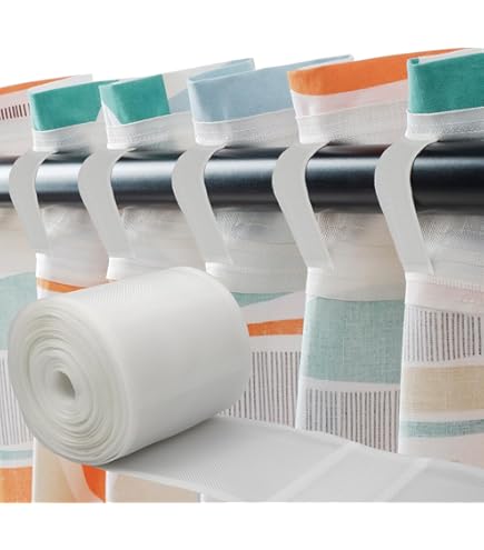 Fettuccia Per Tende Trasparente - Nastro Riloga Con Passanti, 100mm X 3m - Foto 4