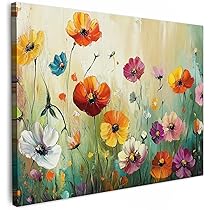 MuchoWow© Canvas Schilderij 120x80 cm Kamer Muur Schilderijen Decoratie Woonkamer Slaapkamer Room Decor Wall Decoration Art Painting Abstract - Blauw - Roze