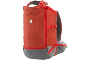 Ruffwear Hitch Hiker Dog Backpack Carrier, Pet Carrier Travel Bag, Integrated Harness & Padded Straps, Breathable & Comfy, Fully Ventilated, for XX-Small to Medium Pups up to 30kg, Red Clay, XX-Small