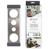 Platzsparender Abtropfhalter, Flaschenhalter passend für Flaschen der Marken Sodastream, Crystal, Emil u.a…