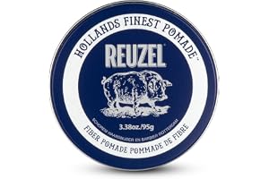 REUZEL Fiber Pomade Strong Hold Low Shine 95g | Texturizing and Volumizing for a Fuller Look. Firm, Flexible and Reworkable.