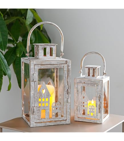 24 Mini-Laternen Mit LED-Kerze – 10 Cm Hoch, Gold, Batteriebetrieben, Für Deko & Partys
