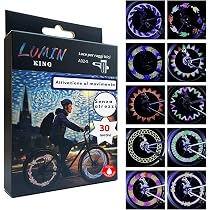 Luci Per Ruote Bici Ricaricabili LED 2 Pezzi - 7 Colori Con Sensore Di Movimento, Impermeabili - 4