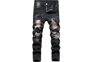 FREDD MARSHALL Boy's Skinny Fit Ripped Destroyed Distressed Fashion Kids Denim Jeans Pants