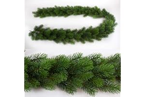 Seidenblumen Roß Künstliche Tannengirlande Premium aus Kunststoff 190cm -168 Tips- Kunsttanne Kunststoff Spritzguss 100% PE