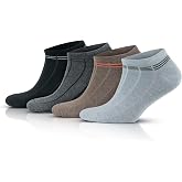 GoWith 4'l&uuml;-8'li Pamuklu Kısa Spor Relax Desenli Esnek Erkek Patik &Ccedil;orabı 3147