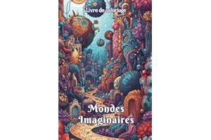 Livre de coloriage Mondes Imaginaires: 50 designs détaillées d’architectures fantastiques, paysages surréalistes et cités cosmiques Art graphique décoratif inspirant, idéal adultes et ados.