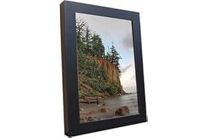 RAHMENGALERIE24 Bilderrahmen Fotorahmen 10x15 cm schwarz bilderrahmen zum aufhängen MDF Picture Frames Farbe und 40 verschiedene Größen wählbar ohne Passepartout Rahmen Malmö