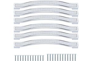 TsunNee - 6 maniglie per armadietti con strass scintillanti, moderne, per ante di mobili e cassetti, distanza tra i fori: 160 mm