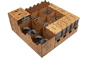 SMONEX Plywood Blanks Board Game Organizer Insert Compatible with Mansions of Madness Second Edition and Sanctum of Twilight and Beyond The Threshold Expansion - Perfect as Board Game Accessories