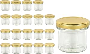 Bouchonnerie Jocondienne 676 6 Pots à Confiture Couvercle Doré 22 X 8 Mm