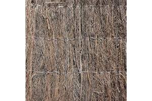 WALTONS EST. 1878 Waltons Thick Brushwood Thatch Fencing Outdoor Screen, Screening Panel for Gardens, Balcony, Terraces, Wind/Sun Privacy Shield Divider (1.5 x 4M)