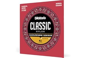 D'Addario Classical Strings EJ27N-3/4 3/4 Size, Silverplated, Normal - Struna do gitary klasycznej