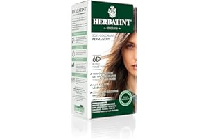 Herbatint Cura colorante permanente per capelli 6D biondo scuro dorato - 150 ml, senza ammoniaca, 100% copertura dei capelli bianchi, testata dermatologicamente per pelli sensibili, con 8 estratti