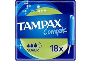 Tampax Compak Super, PCS, 18 each