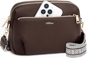 HILAEX Cross Body väska dam RFID-blockering, stöldskydd, flera fickor