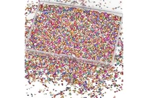 GORGECRAFT 1 Scatola di Vetro Irregolare Rotto Glitter Colorato Schegge di Vetro Schiacciato 100gG Paillettes Metallico Ghiaia Arte Artigianale per Sottobicchieri Ornamento Creazione di Gioielli
