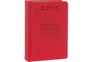 COMIX - Diario Mini Giornaliero 16 Mesi, Diario Scuola 2024-2025 per Ragazzi e Ragazze, con Copertina Rigida, Ideale per la Scuola Superiore, 11x15.3h cm, Rosso