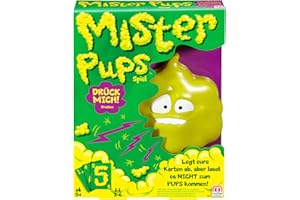 Mattel Games Mister Pups, lustiges Kartenspiel für Kinder und die Familie, Reisespiel, für 2-6 Spieler, ab 5 Jahren, DPX25