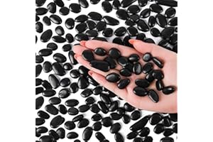Hisredsun 3.96 lb Black Decorative Stones,0.23-0.35in Natural Gravel Rocks for Plant Pots,Small River Rocks for Landscaping, Vase Fillers,Succulents and Garden Decoration
