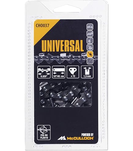 McCulloch Sägekette 14 Zoll 3/8 Zoll - Universal Kette Für Kettensägen