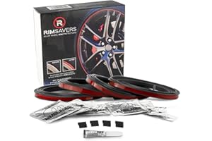 AROBA Rimblades LIGHT uniwersalna ochrona felg i stylowy pierścień ochronny do felg, aluminiowe obręcze, stylizacja felg (czarna)