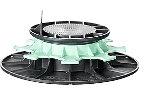 PLASTIC MOULDINGS NORTHERN LTD Jouplast Adjustable Risers - Decking/Timber Support - 50 to 80mm (Pack of 10) (50-80mm)