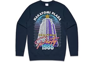 Sanfran Clothing Nakatomi Plaza Party 1988 Christmas Sweatshirt Xmas Funny 80's Die Movie Bruce Jumper Sweater