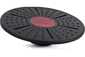 EPROSMIN Body Balance Board - Non-Slip Round Wobble Board - 40cm Stability Trainer Board Perfect for Core Strength, Balance, Rehabilitation, Stability, Physio Therapy and Coordination