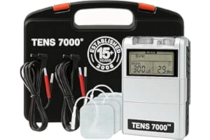TENS 7000 Digital TENS Unit with Accessories - TENS Unit Muscle Stimulator for Back Pain Relief, General Pain Relief, Neck Pain, Sciatica Pain Relief, Nerve Pain Relief