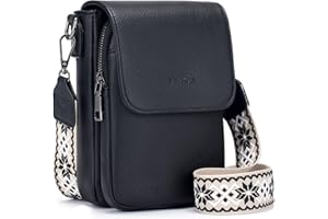 MUIIKOLA Sacs bandoulière femme,Petit Sac à Bandoulière,Besace Sacoche Messenger Téléphone Cuir PU Rigide Sac à Bandoulière Femme Portefeuille en Cuir PU avec Réglables Bandoulière