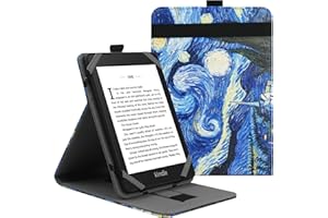 VOVIPO Custodia protettiva universale per kindle Paperwhite Kobo e-Reader da 6 pollici, custodia Stand Folio per Kobo/Kindle/Tolino/Pocketbook/Sony 6", con angoli di visualizzazione multipli-SS