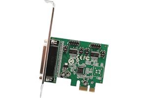 IO Crest 2 Port Parallel 1 Por Serial PCIe x1 Card, PCI Express to DB25 and DB9 with Low Bracket, Support SPP/ PS2/ EPP/ECP Modes RS232/ RS485/ RS422 and Centronics Interface