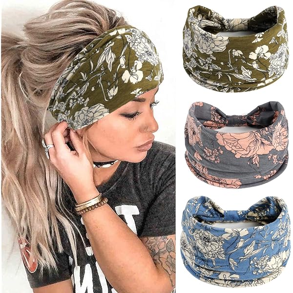 Stirnband Damen, 6er Set – Breit, Elastisch, Rutschfest, Für Sport, Yoga & Alltag, Bunte Farben