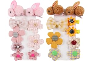 CISMARK Cute Hair Accessories for Girls - Toddler Hair Clips, Hair Clips and Bows, Crocodile Lined Snap Clips, Baby Girl Hair Accessories for Little Kids, Kids and Teens, 18
