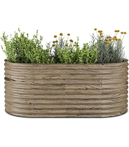 Letto Di Coltura Rialzato In Acciaio Corten 320x40x45cm - Fioriera Da Esterno - Foto 13