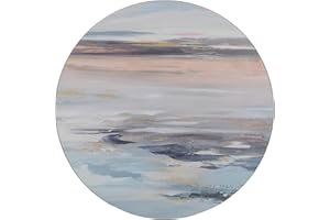 Creative Tops 5228607 'Tranquility' Printed Round Cork-Backed Placemats, 29 cm - Multicolor (Set of 4)