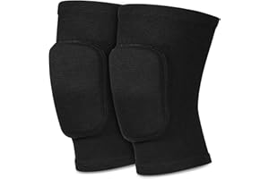 SKYLETY Protective Knee Pads Volleyball Knee Pads Non Slip Knee Brace Soft Knee Pads Knee Sleeve for Dance Basketball Running Football Jogging Cycling for Womens Mens Breathable Knee Protector, Black, M Size
