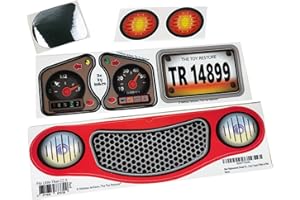 The Toy Restore New Replacement Decals Fits Little Tikes Cozy Coupe II Ride on Red