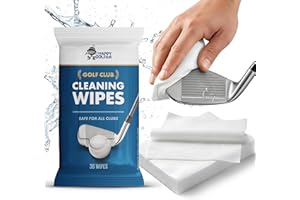 Happy Golfer Golf Club Cleaner Wipes | Golf Ball Cleaner | Golf Accessories for Men and Women | Perfect Golf Gift