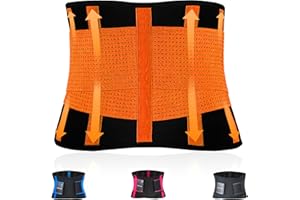 FEVAN Pas lędźwiowy Mężczyzna i Kobieta - Pas brzucha Mężczyzna i Kobieta z podwójnym zapięciem na rzep i wsporniki lędźwiowe - pas lędźwiowy łagodzący ból pleców.