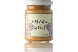 ‎PUNTZELHOF ALLGÄUER DELIKATESSEN Feigen Senf aus dem Allgäu | 150ml süßer Feinkost Senf für Käse | Feigensenf aus sorgfältig ausgewählten Zutaten vom Puntzelhof