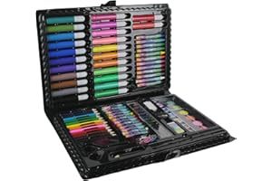CREATEUR DE GENIE Créateur de génie EC4019 Mallette de Coloriage avec 86 Accessoires multicolores, 34,3 x 3,8 x 26 cm