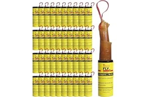Hywean Attrape Mouche Papier Tue Mouche l'intérieur à l'extérieur Utilisez Les Mouches, Les moustiques et Autres Insectes Volants(40 Rouleaux)