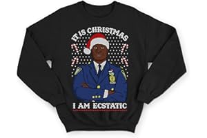Sanfran Clothing Christmas Captain Raymond Holt Sweatshirt Top Funny Brooklyn Nine 99 Show Jumper Sweater