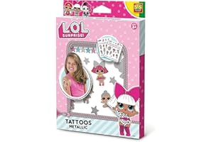 SES Creative 14192 L.O.L. Surprise L.O.L Metallic, Bunte Tattoos