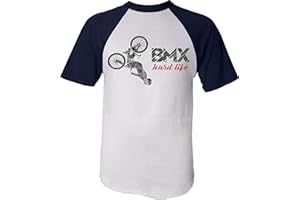 BADDERY Maglietta da Bicicletta per Bambini : BMX Hard Life - Idea Regalo Bambino Bambina - T-Shirt Ciclista - Camicia Bici MTB Velo Mountain-Bike - Sport Maglia Ciclismo (134/146)