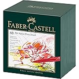 Faber-Castell Faber Castell India Ink Pitt 60/Ct Artist Brush Pen Studio Box|Assorted