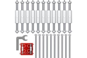 FINETOKNOW Kit Riparazione Scatola 118 Tipo Elettricista Attrezzi Presa Interruttore Leva di Riparazione Materiale Elettrico Elettriche Accessori Cassetta Elettrica da Muro di Riparazione (48-58 mm)